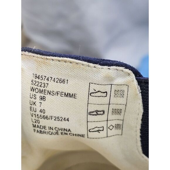 Lands End Shoes Womens 9 B Casual Slip On Mule Sneakers Blue Fabric Comfort - Picture 6 of 8